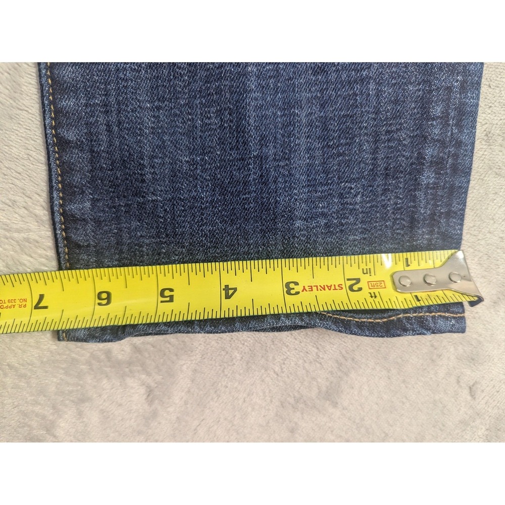 American Eagle Jeans Womens 8 Blue Artist Crop Low Rise Med Wash Stretch Denim - Picture 11 of 15